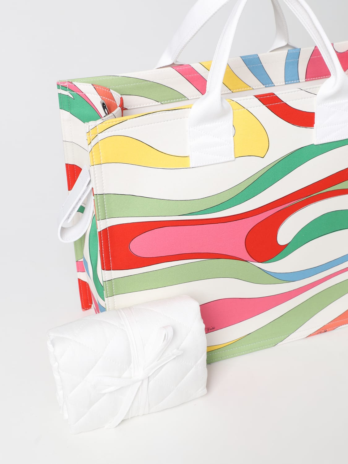 Emilio Pucci Junior 品牌折扣： blanket set 儿童- 白色| Emilio