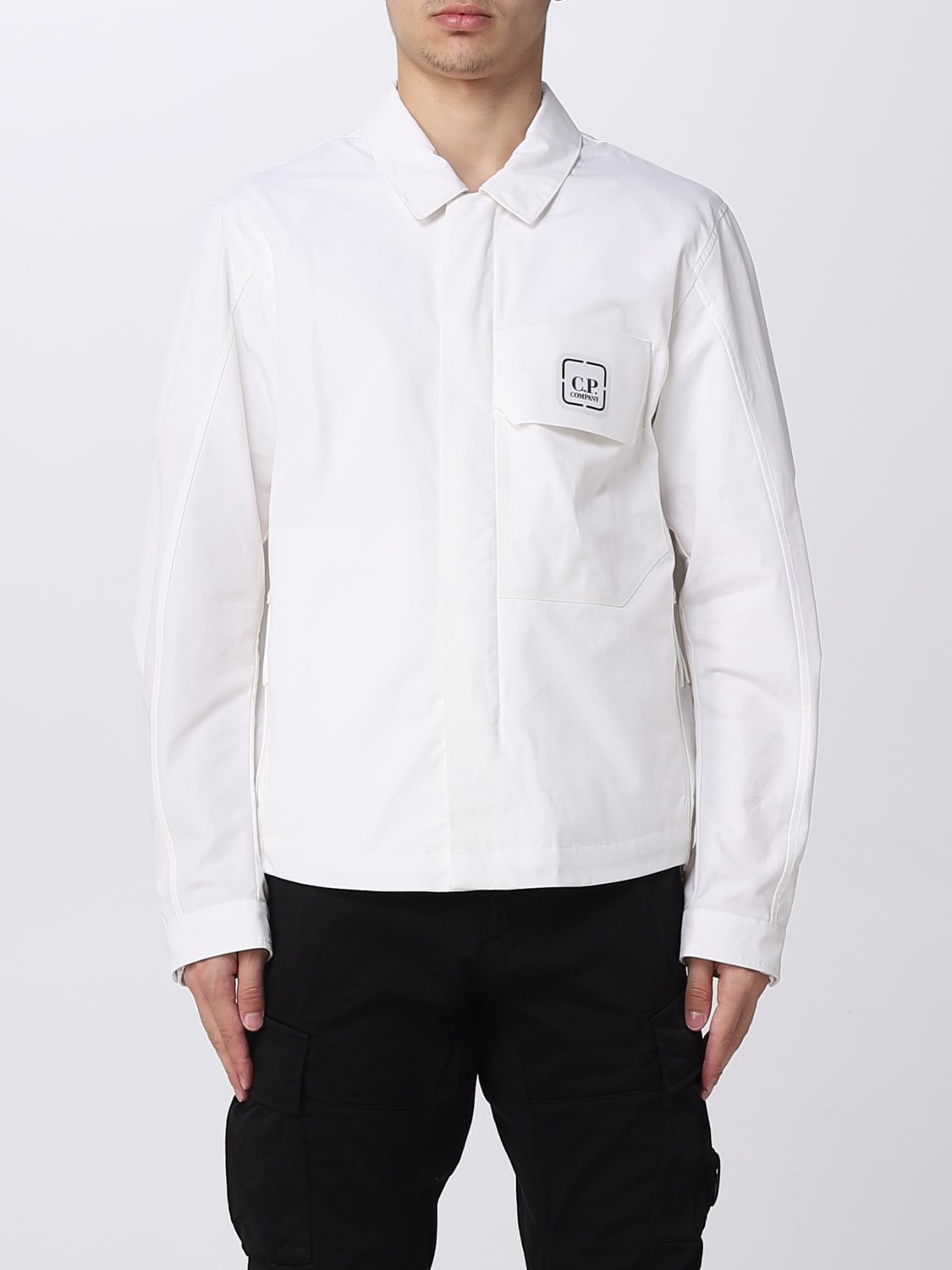 White cp company on sale coat