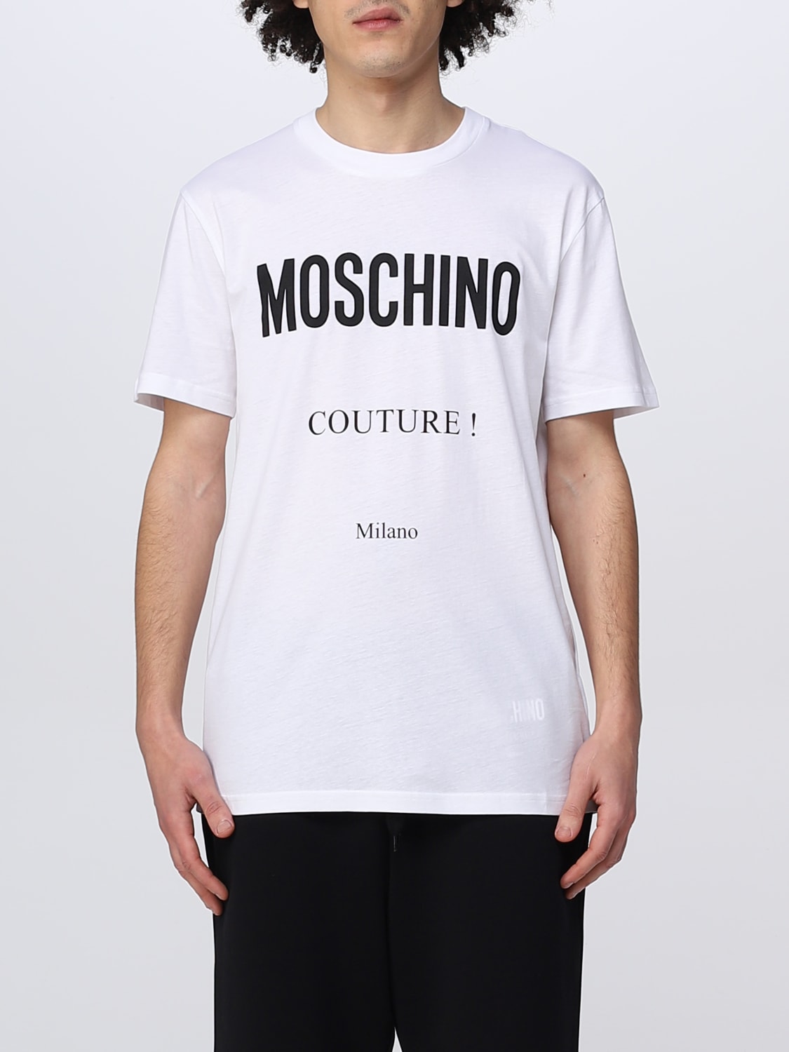 Outlet de Moschino Couture: Camiseta para hombre, Blanco  Camiseta Moschino  Couture 0707241 en línea en