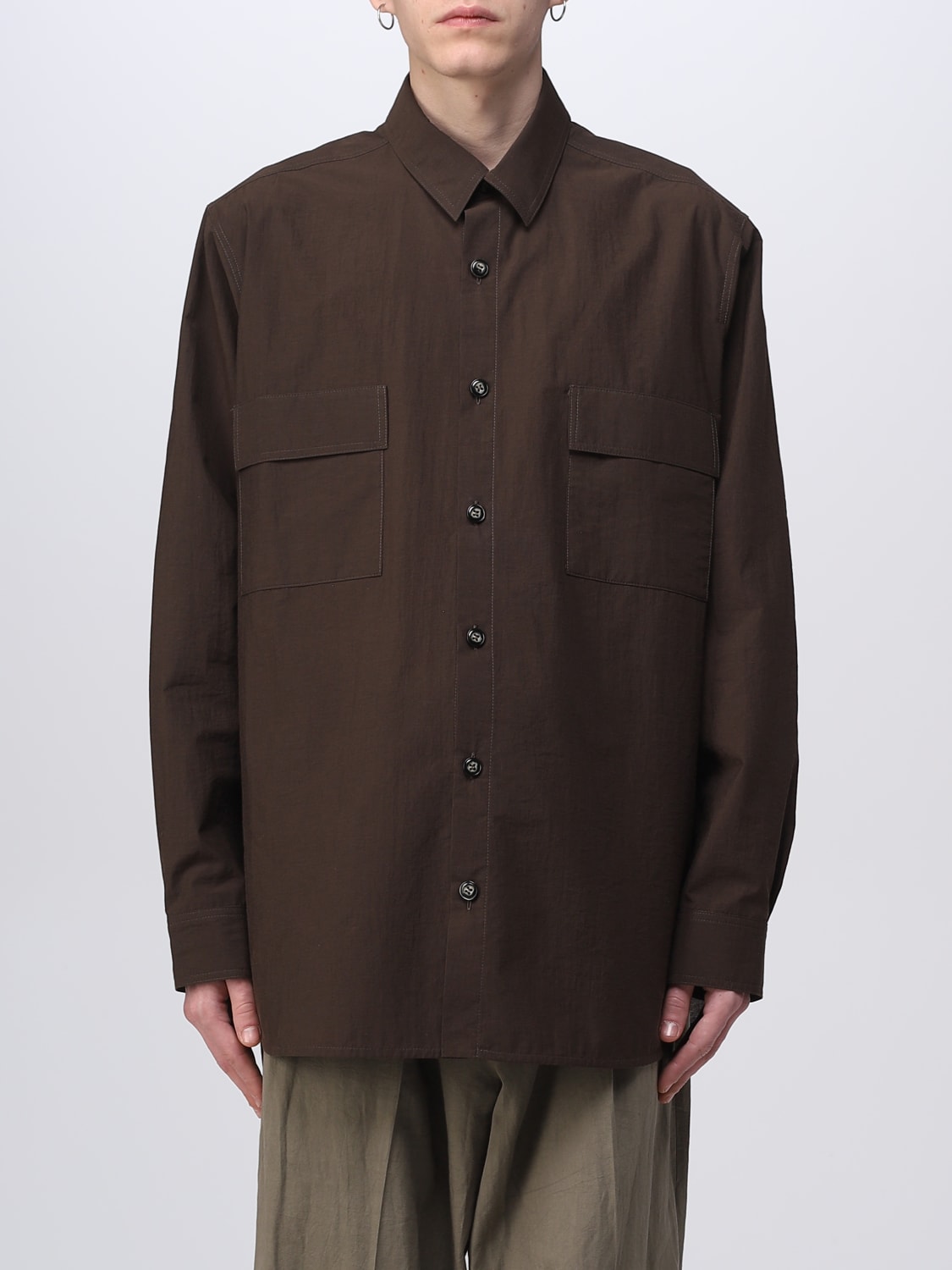 Nanushka Outlet: shirt for men - Brown | Nanushka shirt