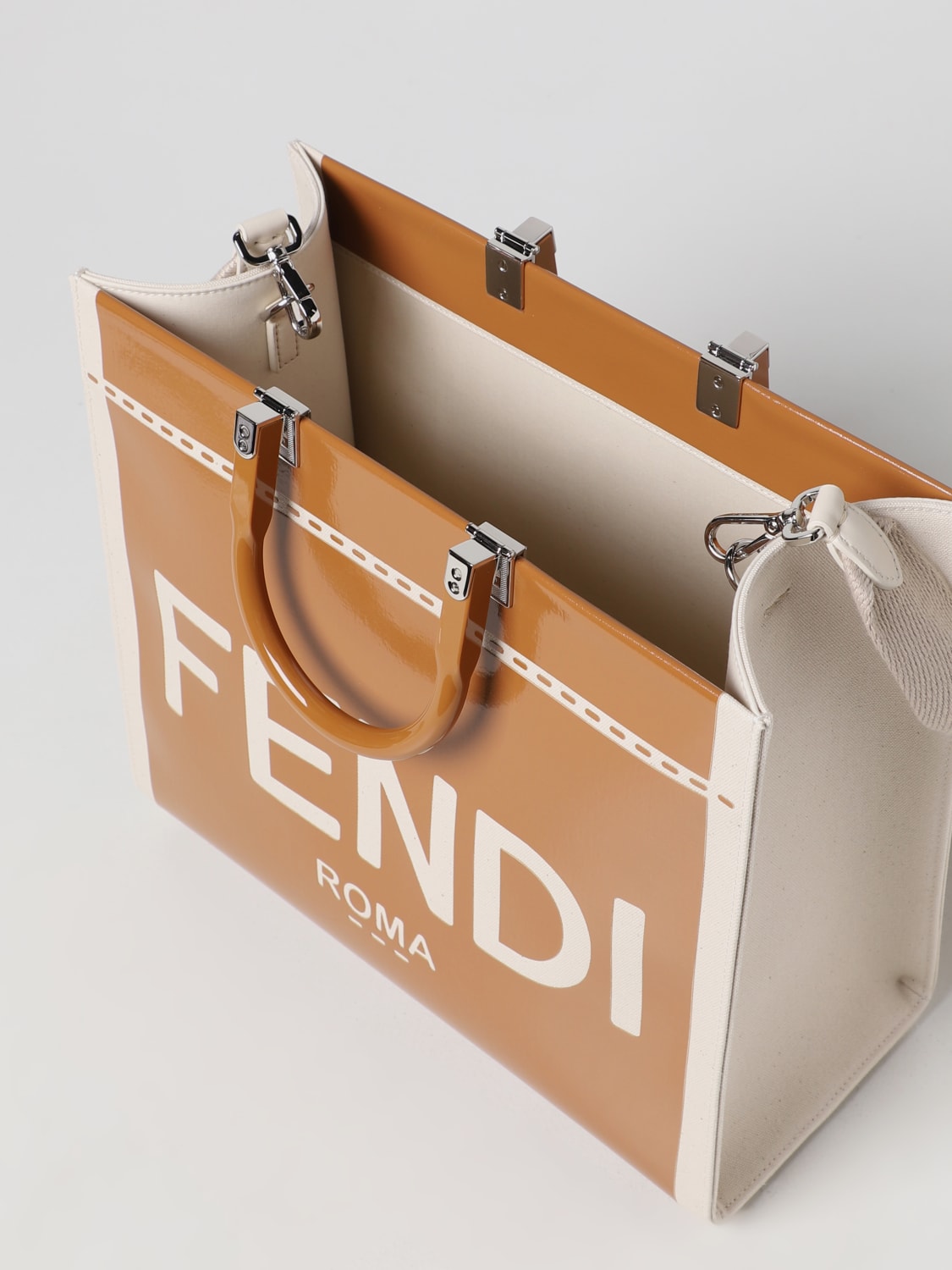 Fendi Borsa tote Sunshine grande - Rosa. Donna 