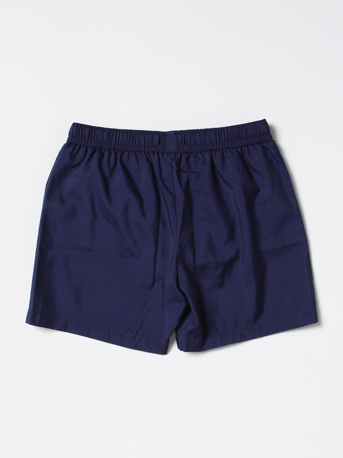 Kway Bambino Costume A Pantaloncino Blu,con Bande Laterali