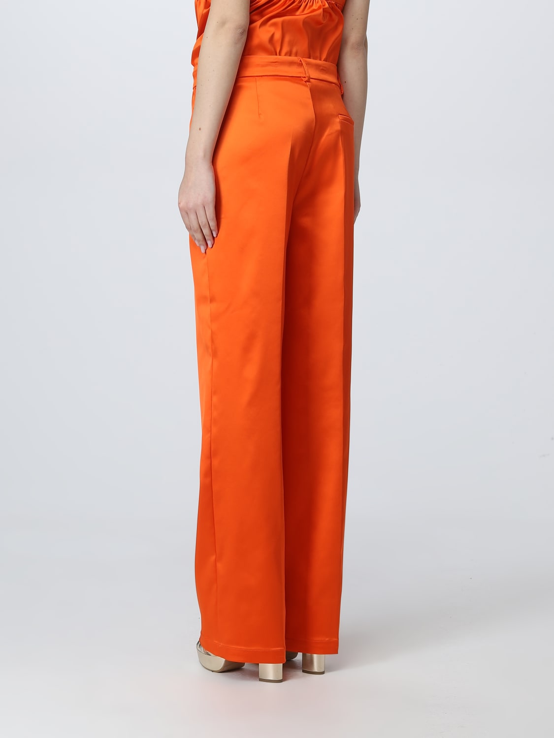 Semicouture Outlet: pants for woman - Orange  Semicouture pants Y3SQ10  online at