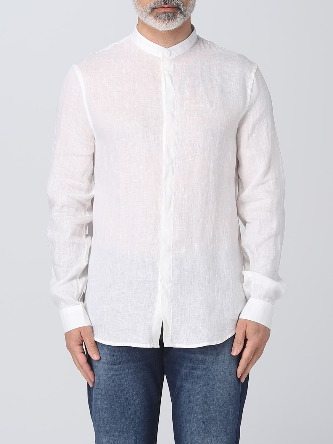 Outlet de Armani Exchange Camisa para hombre Blanco Camisa