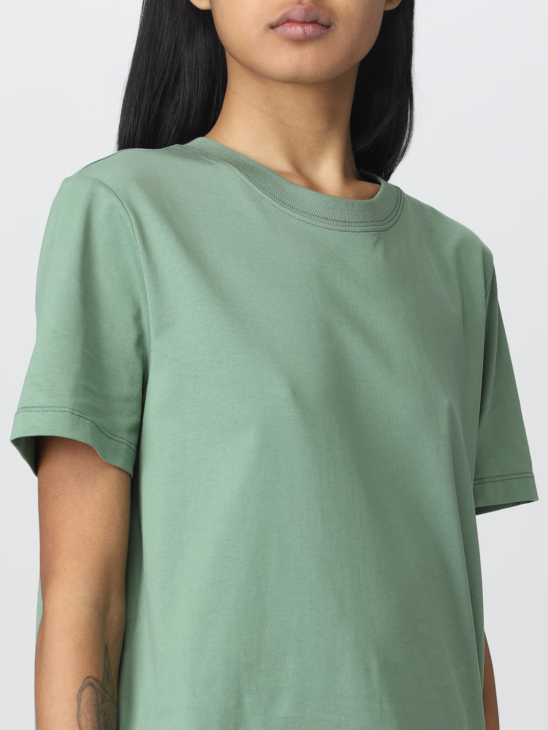 S Max Mara Outlet: S Max Mara cotton t-shirt - Green | 'S Max Mara