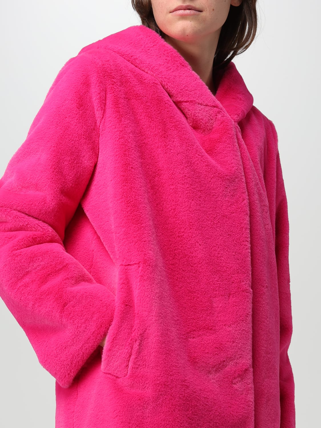 Pink Fur coats for Women