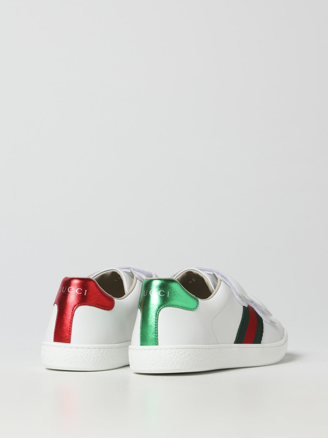 Gucci Leather Sneakers White Gucci Sneakers 455496cpwp0 Online At