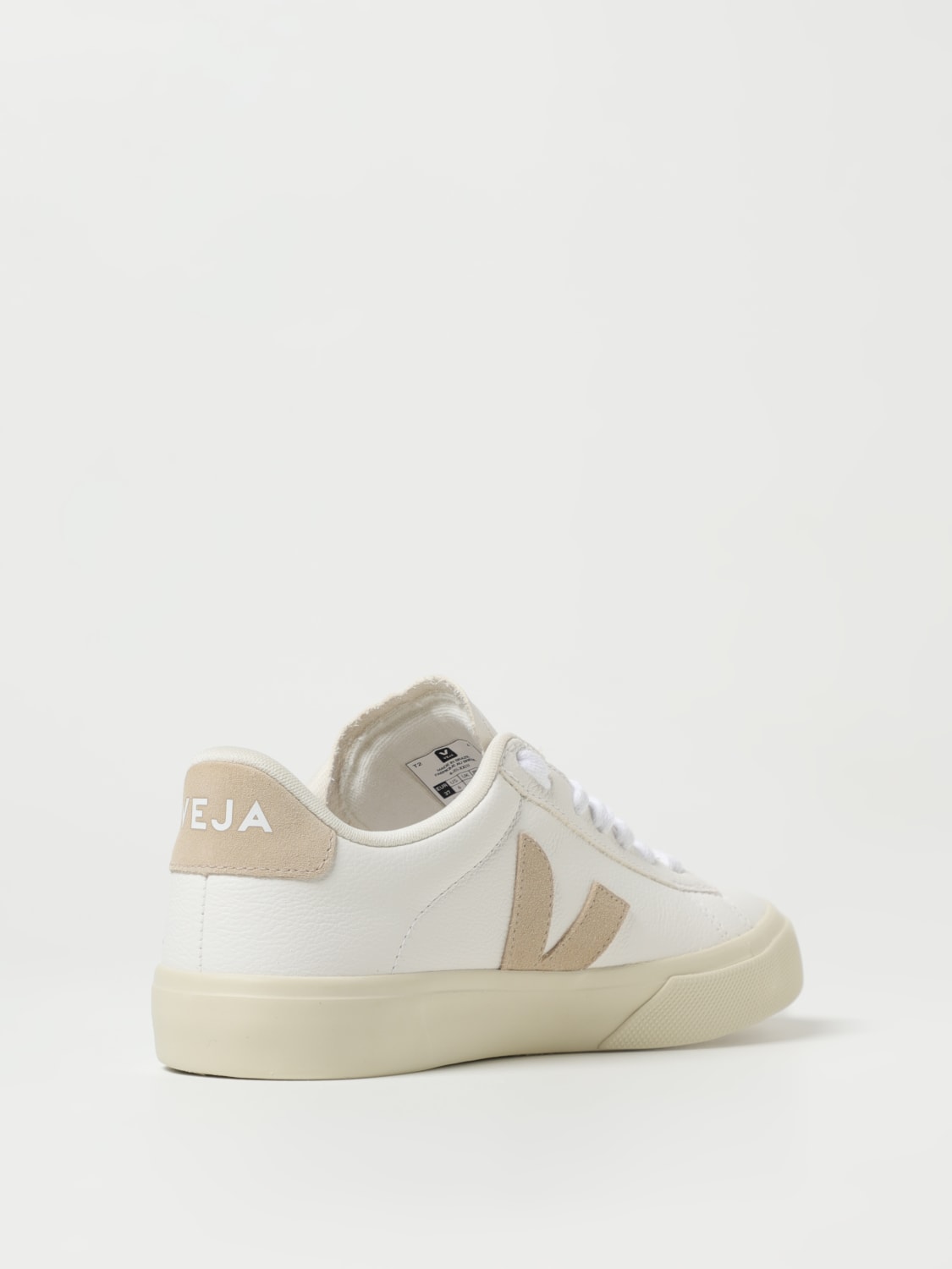 Veja Fair Trade V12 Leather Extra White Sable Sneakers mujer : Snowleader