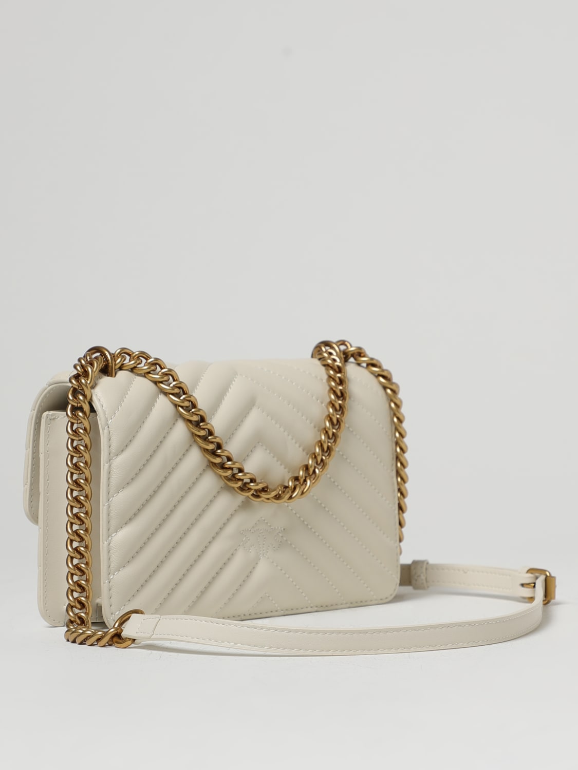 PINKO: mini bag for woman - White | Pinko mini bag 100074A0GK online at ...