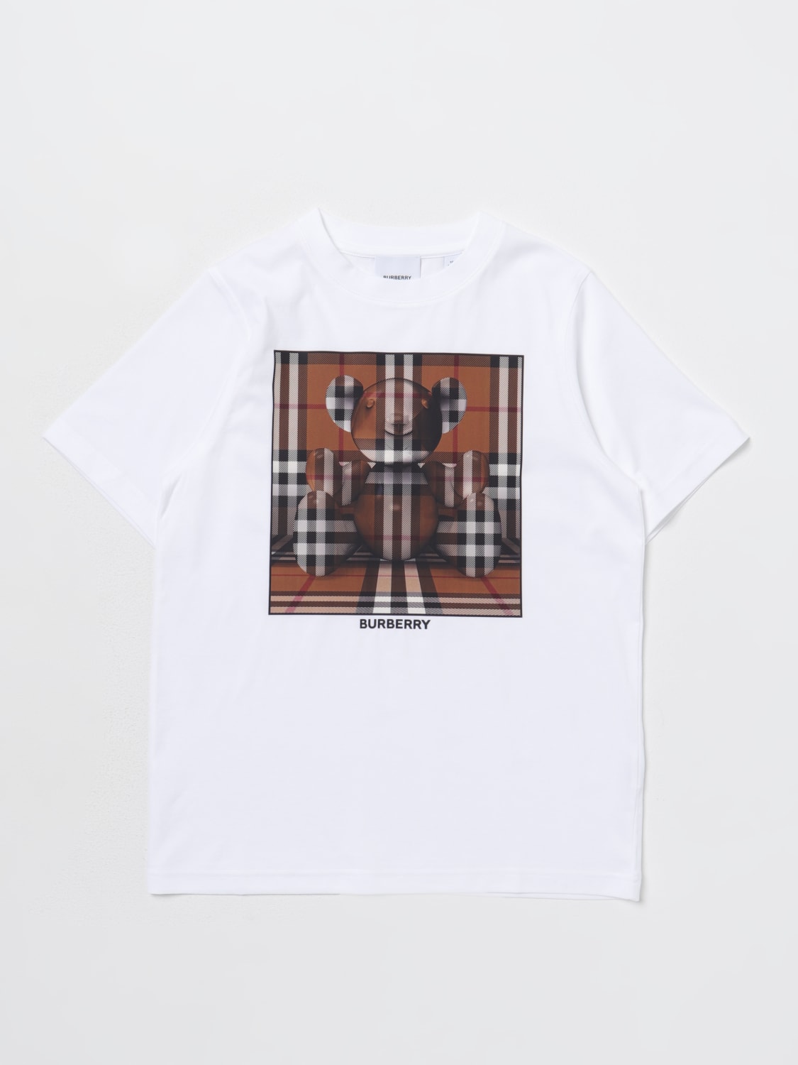 BURBERRY KIDS: t-shirt for girls - White | Burberry Kids t-shirt ...