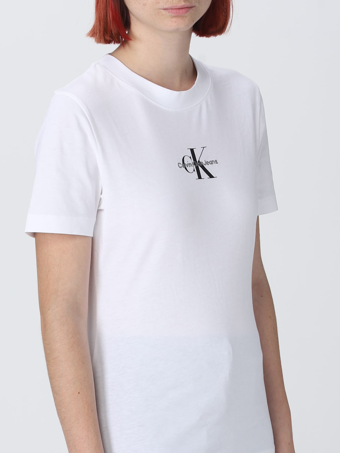 Calvin Klein Jeans white t-shirt with red CK logo