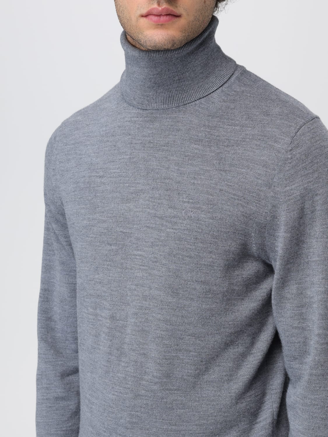 Grey calvin klein jumper mens hot sale