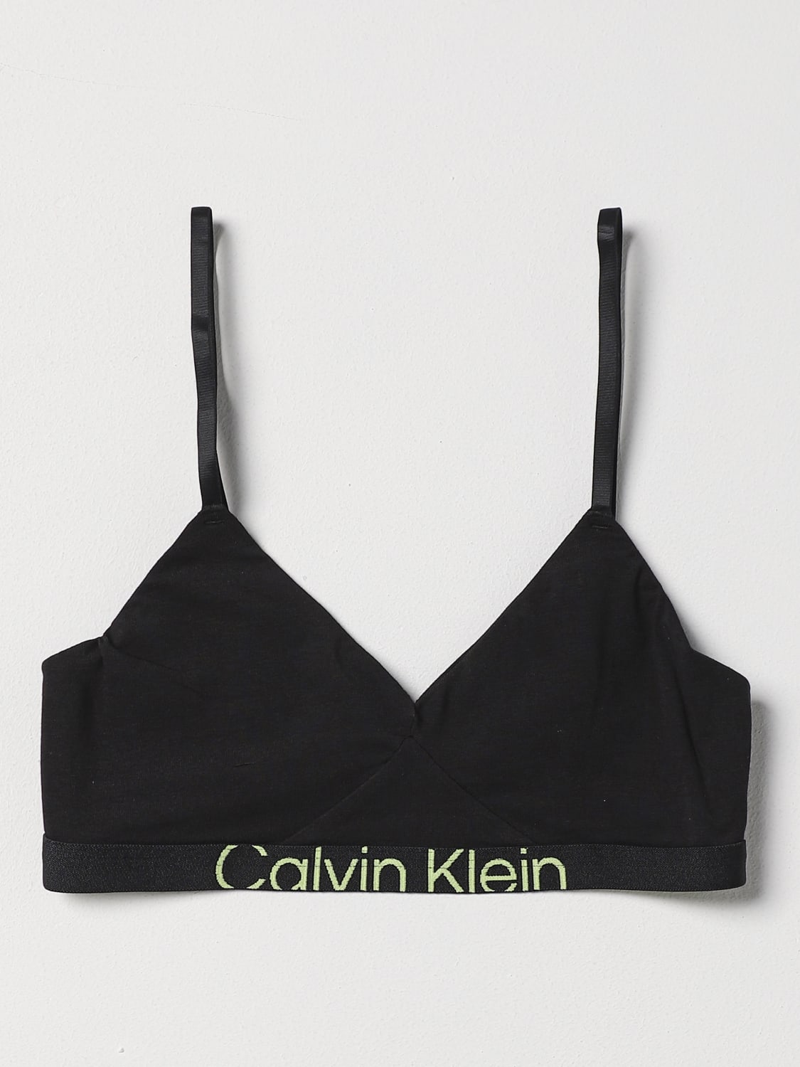 Calvin Klein Triangle Tonal Logo Bra Grey Dressinn, 55% OFF