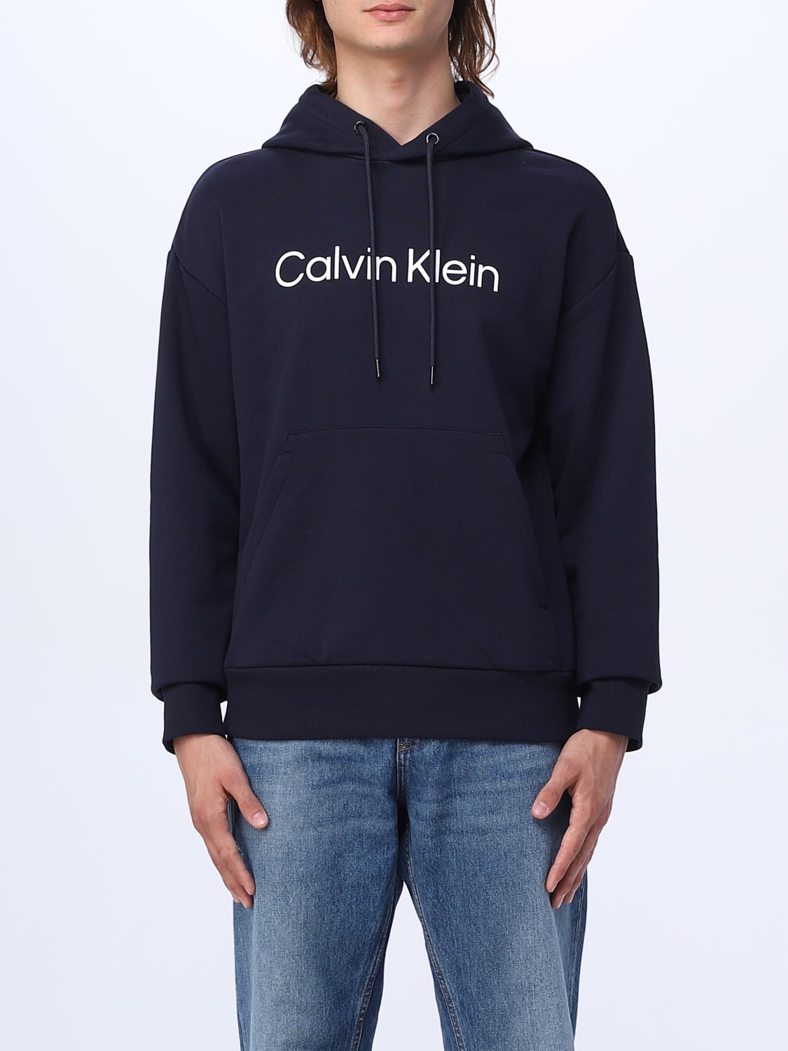 CALVIN KLEIN: sweatshirt for man - Blue | Calvin Klein sweatshirt ...