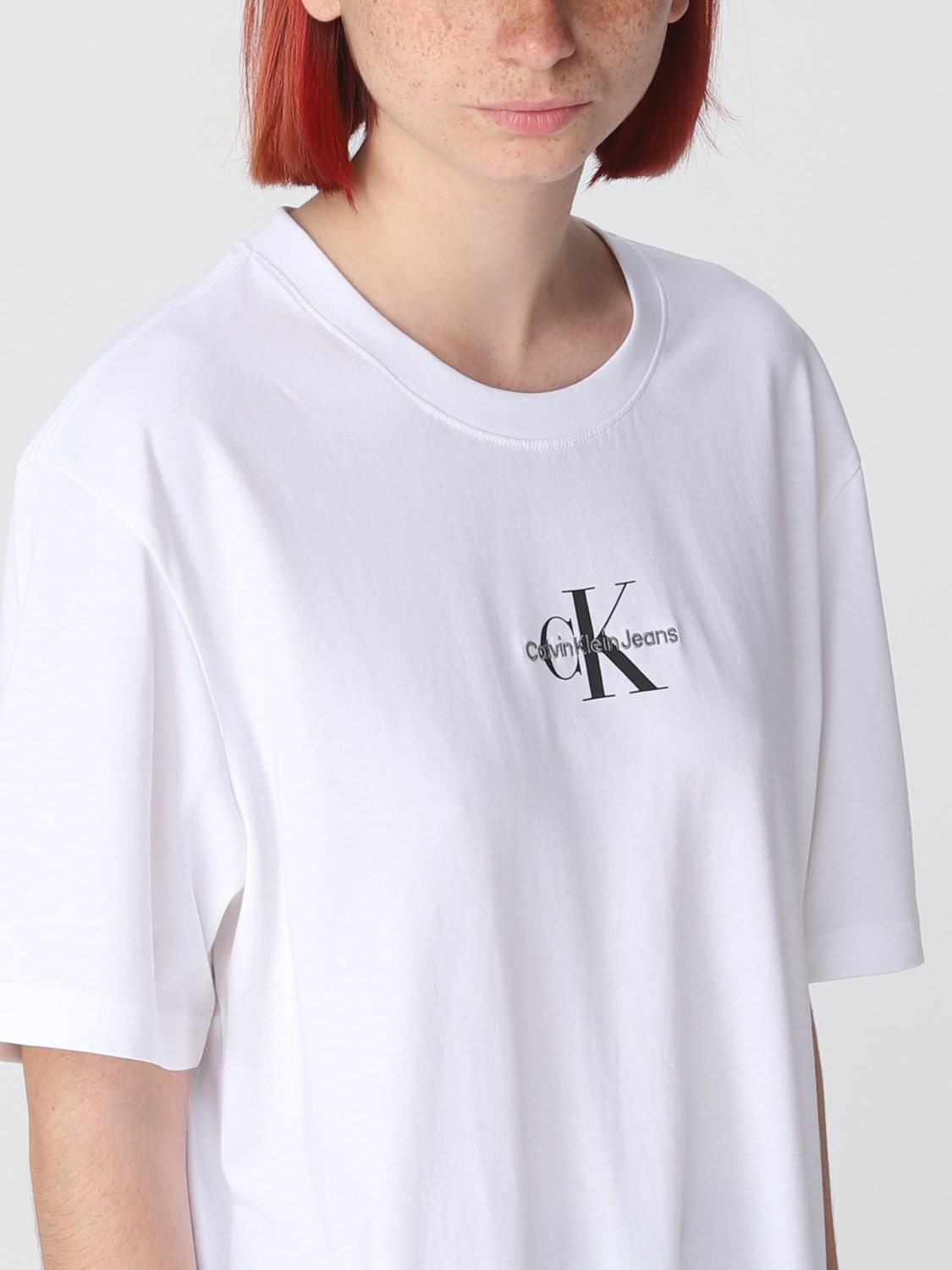 CALVIN KLEIN JEANS: Damen T-Shirt - Weiß | Calvin Klein Jeans T-Shirt  J30J323483 online auf