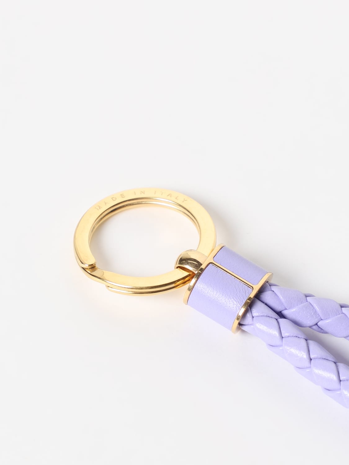 Bottega Veneta Gold Key Chain Ring