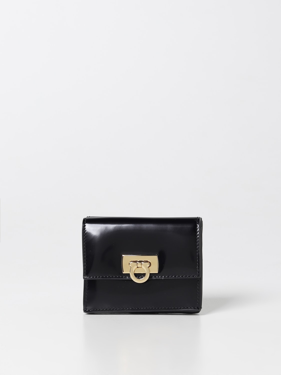 Ferragamo black outlet wallet