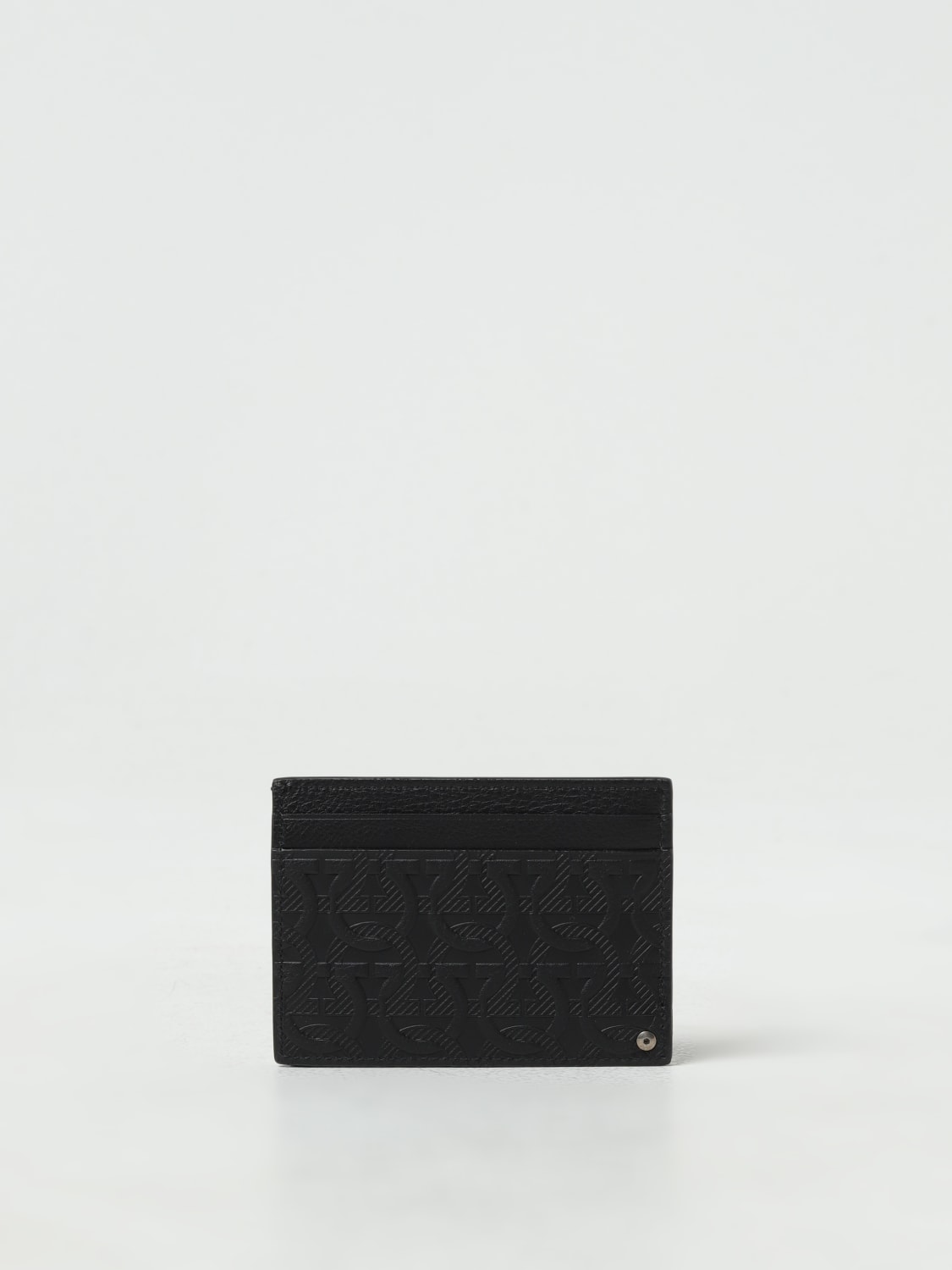 FERRAGAMO：財布 メンズ - ブラック | GIGLIO.COMオンラインの