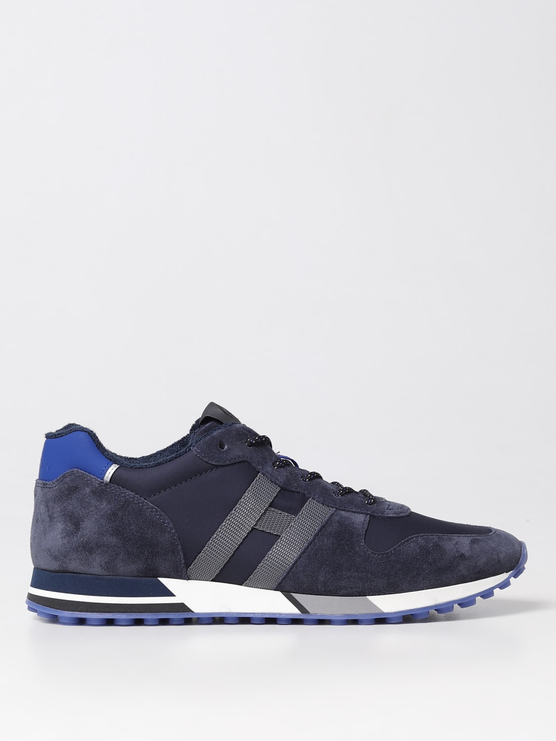 HOGAN H383 sneakers in suede and technical fabric Blue Hogan