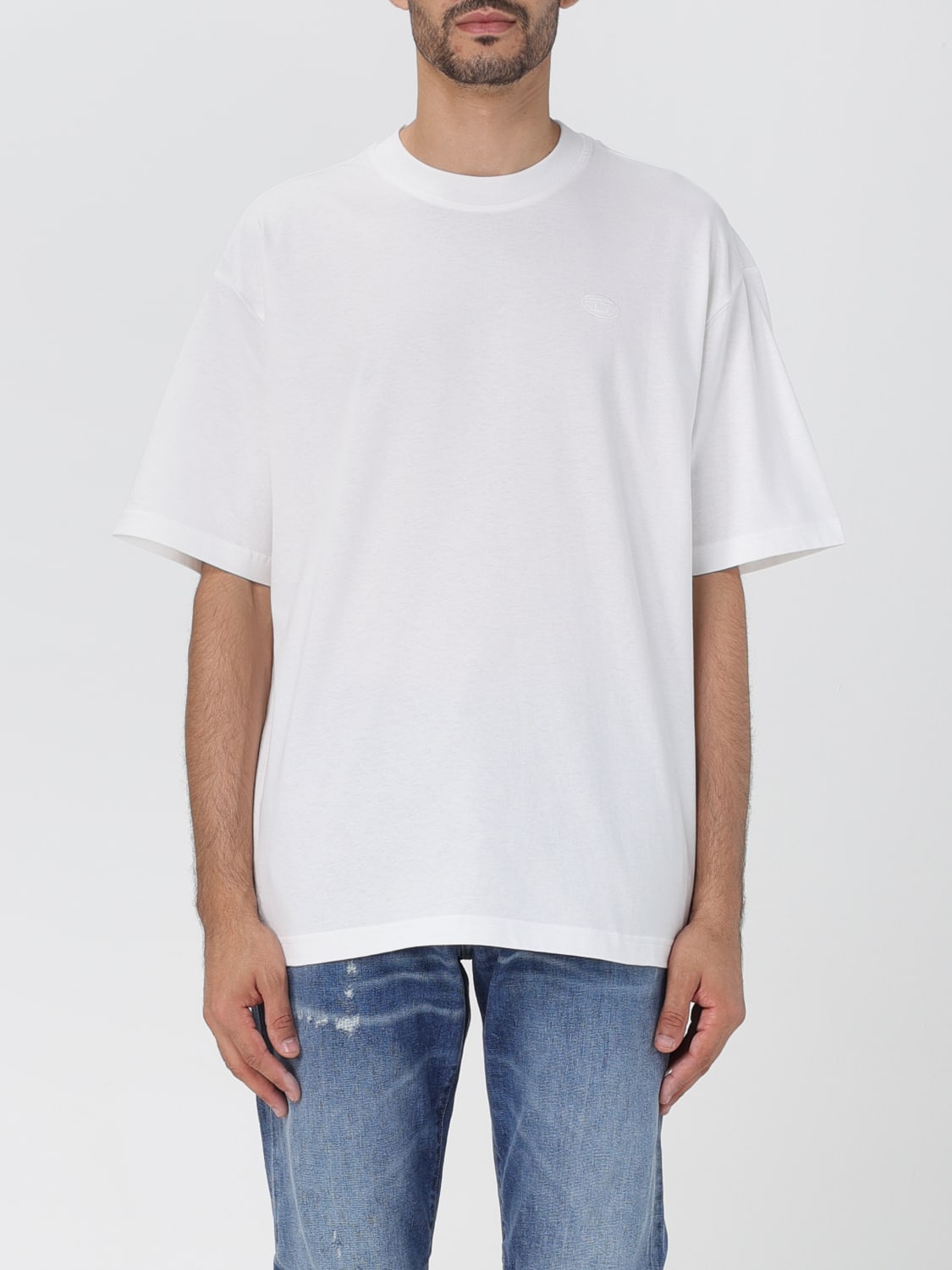 DIESEL: cotton t-shirt - White | Diesel t-shirt A113020HGAM online at ...