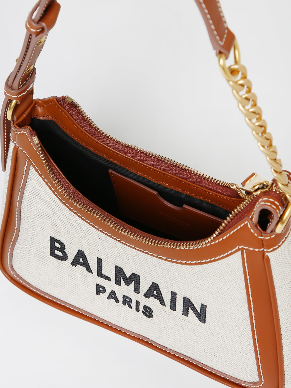 BALMAIN：ショルダーバッグ レディース - ベージュ | GIGLIO.COM