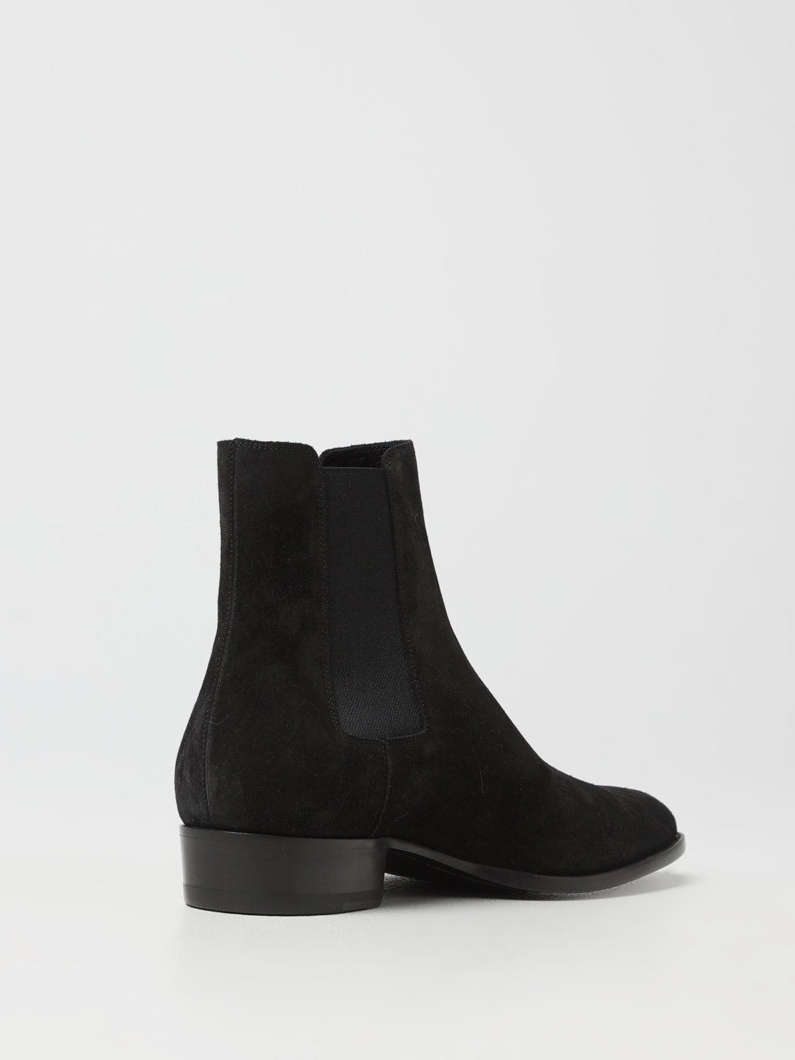 Saint laurent black outlet suede boots