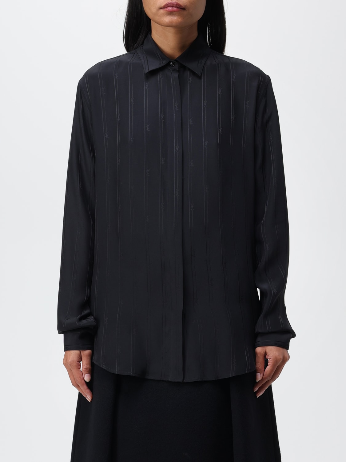 Black saint laurent outlet shirt