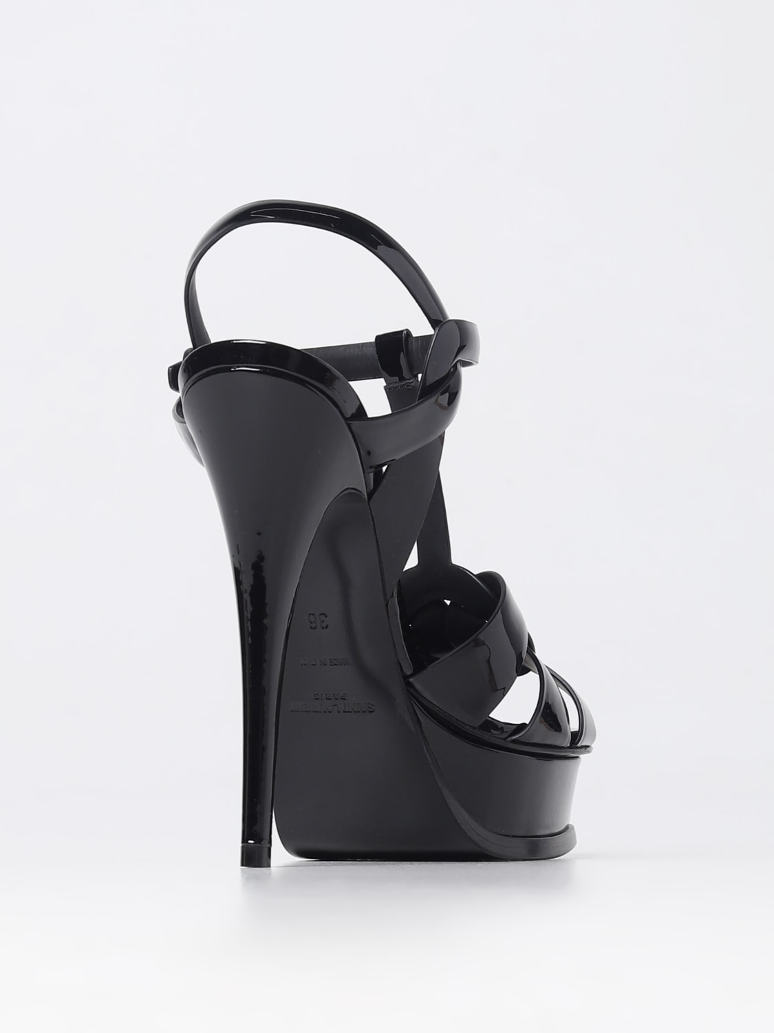 Ysl patent clearance leather sandals