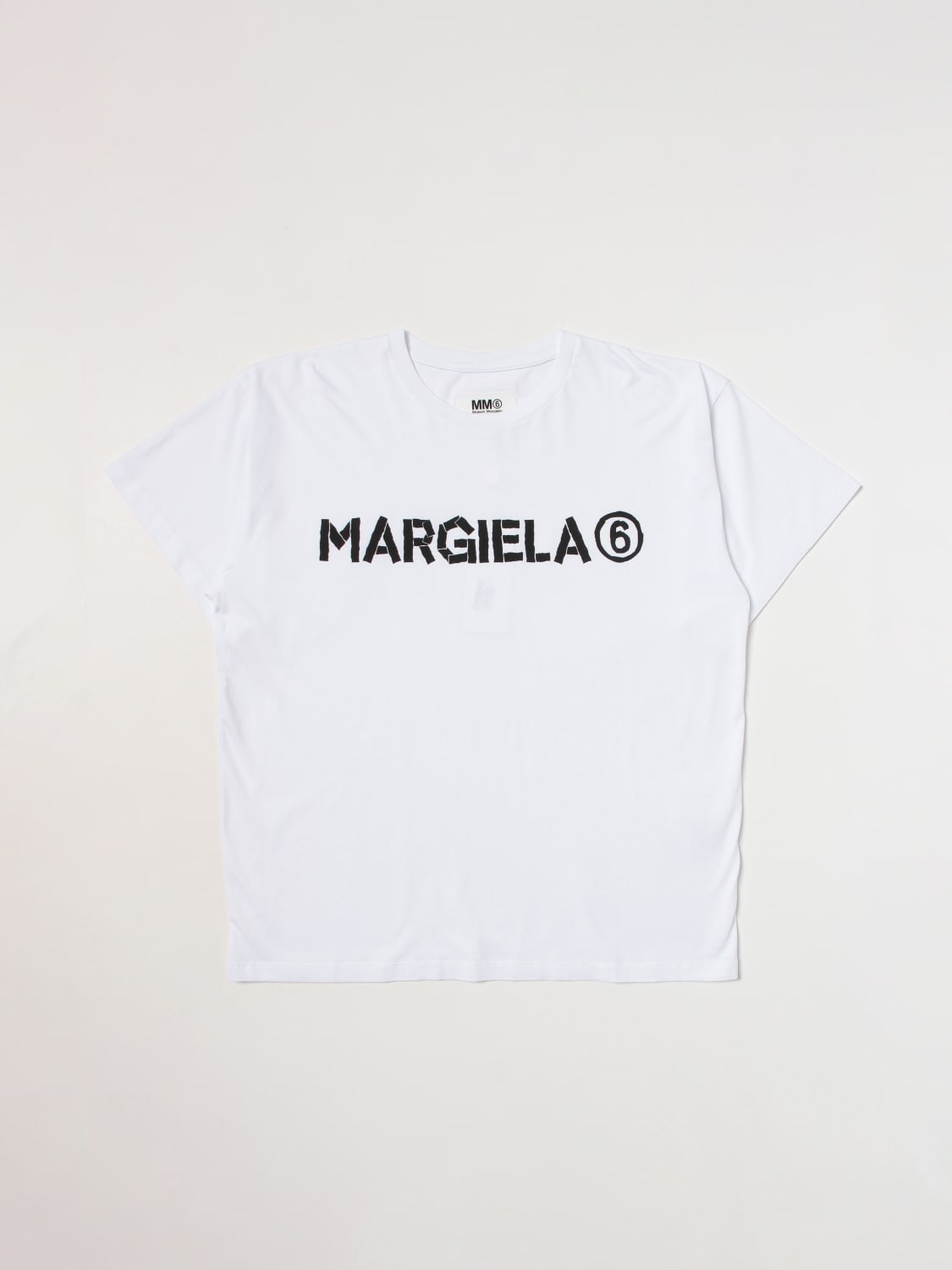 MM6 MAISON MARGIELA：Tシャツ 女の子 - ホワイト | GIGLIO.COM