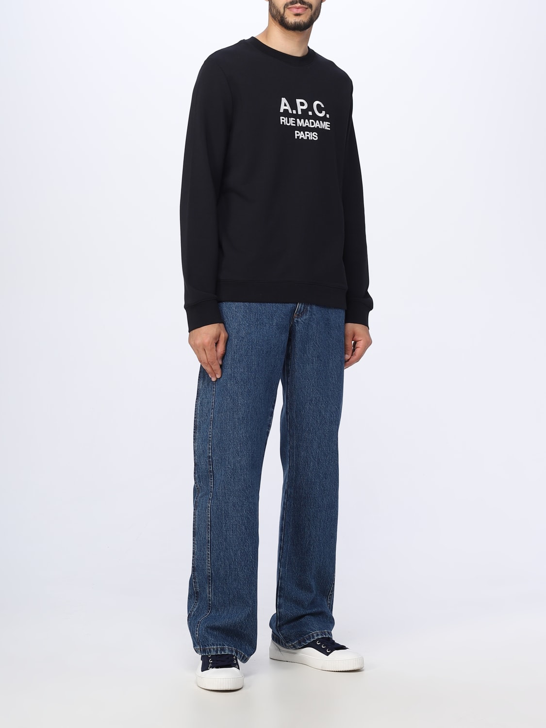 A.P.C.：スウェットシャツ メンズ - ブラック | GIGLIO.COMオンライン