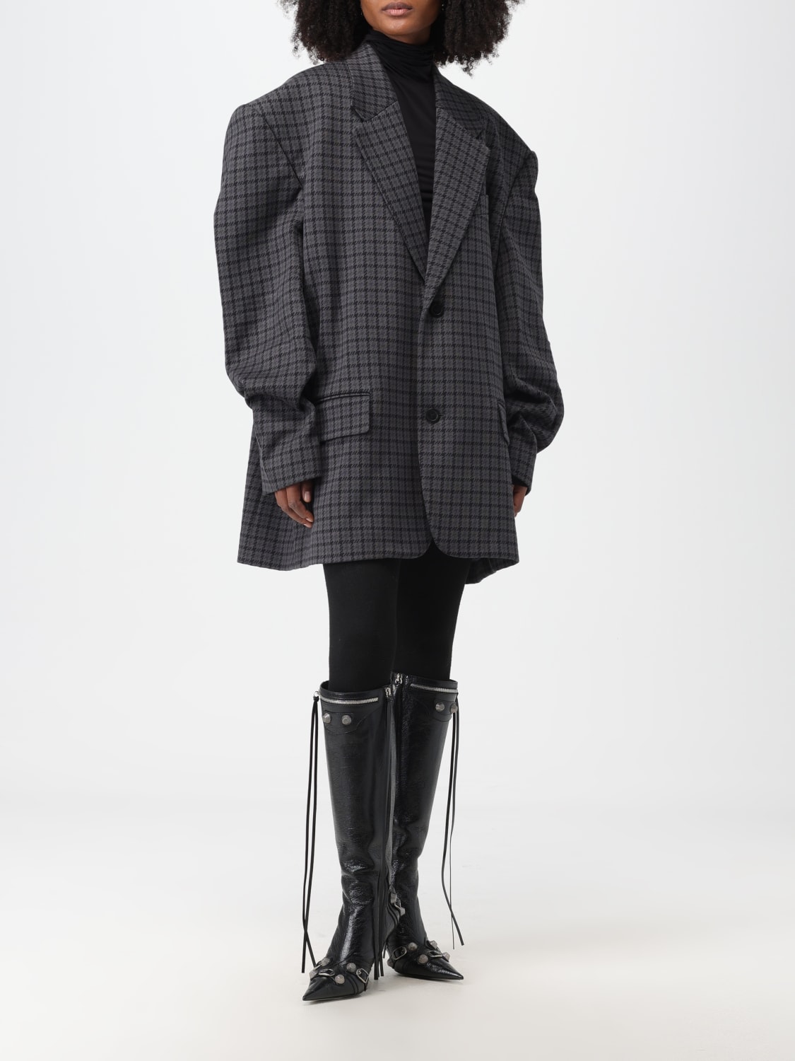 Balenciaga on sale houndstooth boots