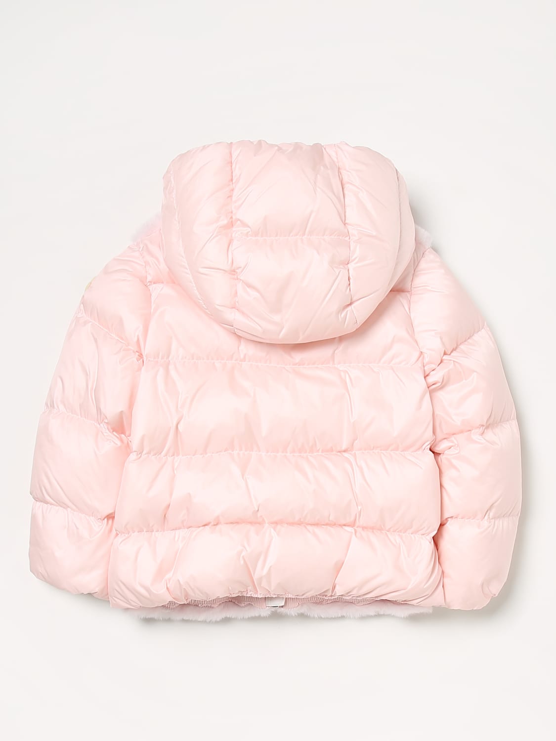 Baby pink moncler on sale coat