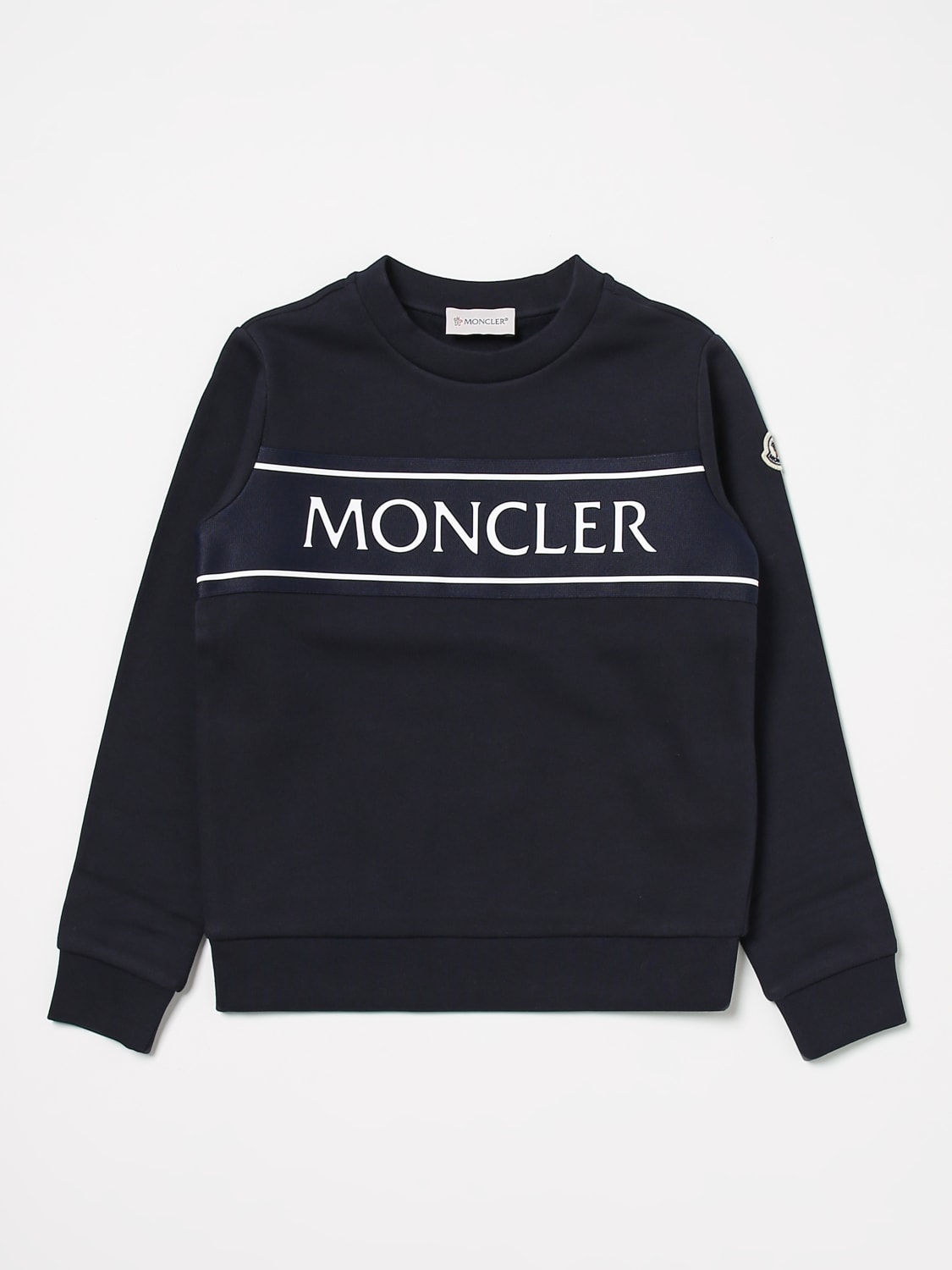 MONCLER：セーター 男の子 - ブルー | GIGLIO.COMオンラインのMoncler