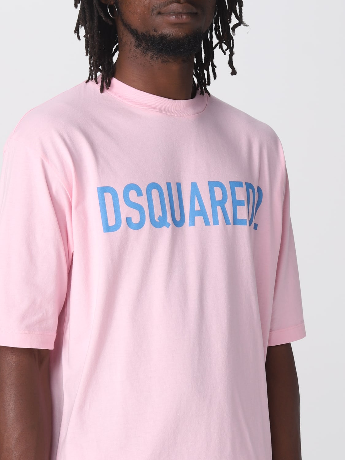 DSQUARED2: cotton t-shirt - Pink  Dsquared2 t-shirt S74GD1197S24321 online  at