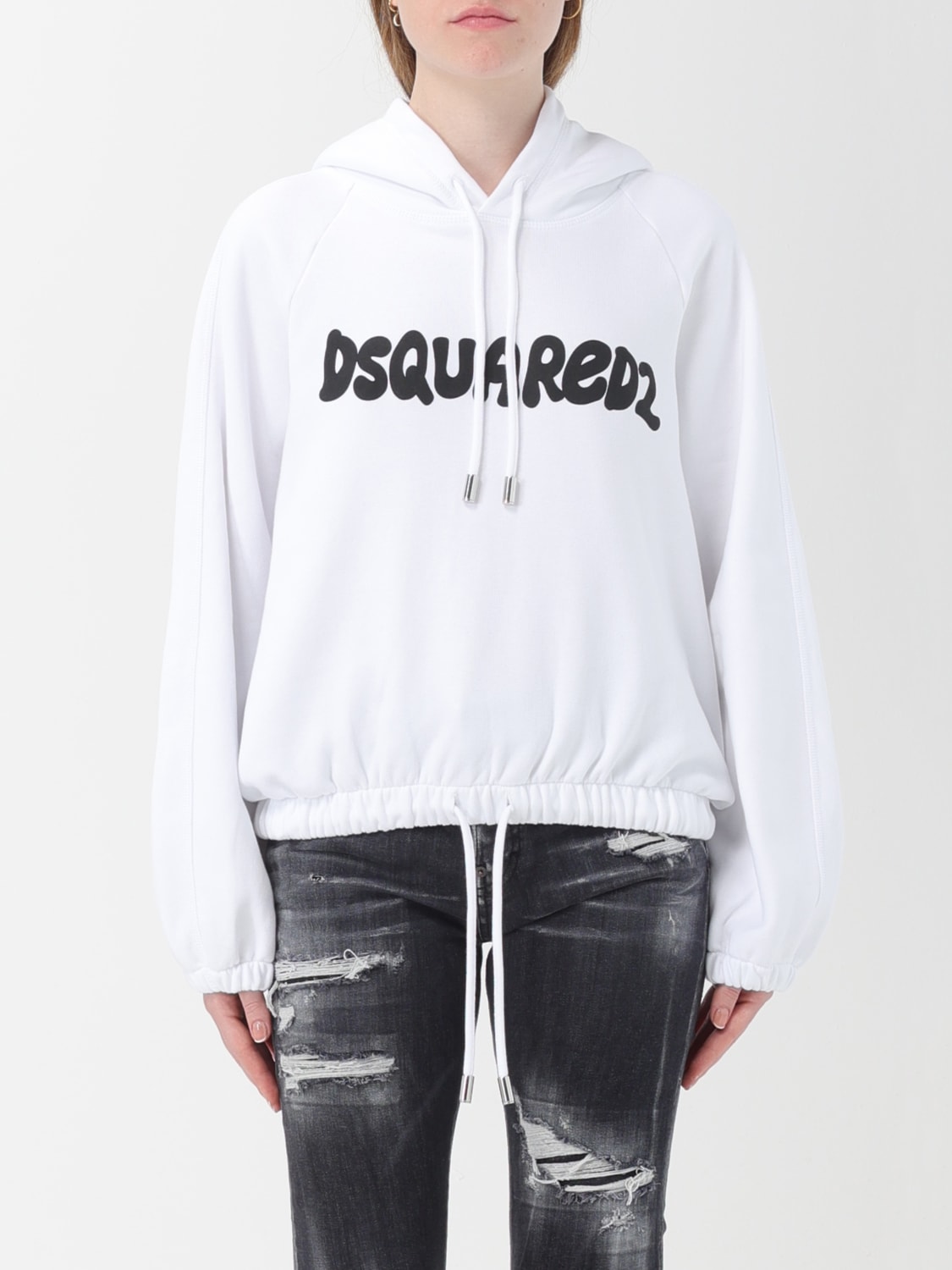 DSQUARED2：スウェットシャツ レディース - ホワイト | GIGLIO.COM