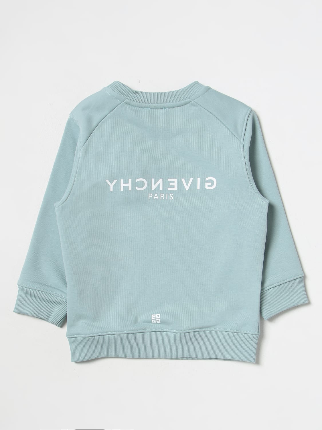 GIVENCHY: cotton sweatshirt - Sky Blue | Givenchy sweater H25472 online ...