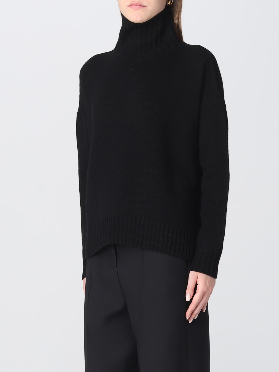 MAX MARA: sweater in wool and cashmere blend - Black | Max Mara sweater ...