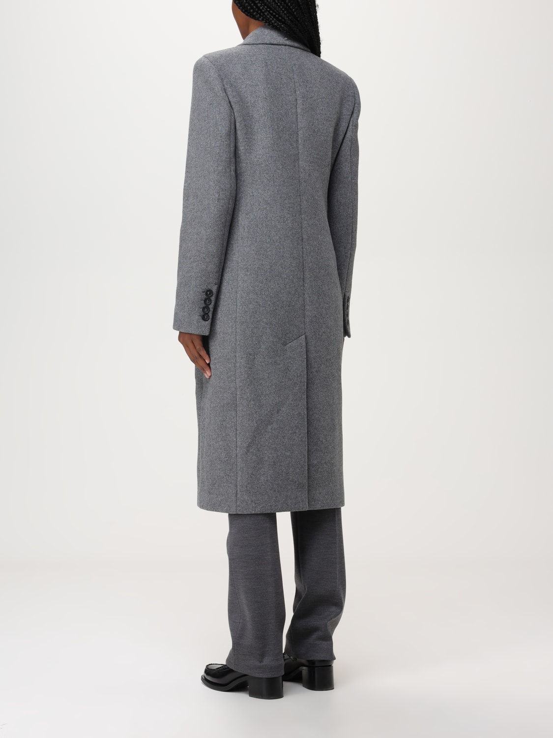 SPORTMAX: coat in wool and cashmere blend - Grey | Sportmax coat ...