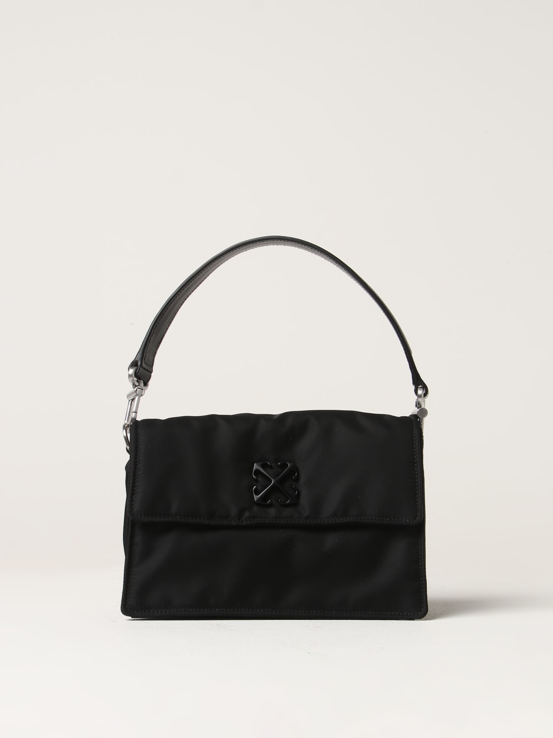 OFF-WHITE: Jitney 1.4 nylon bag with shoulder strap - Black | Off-White ...