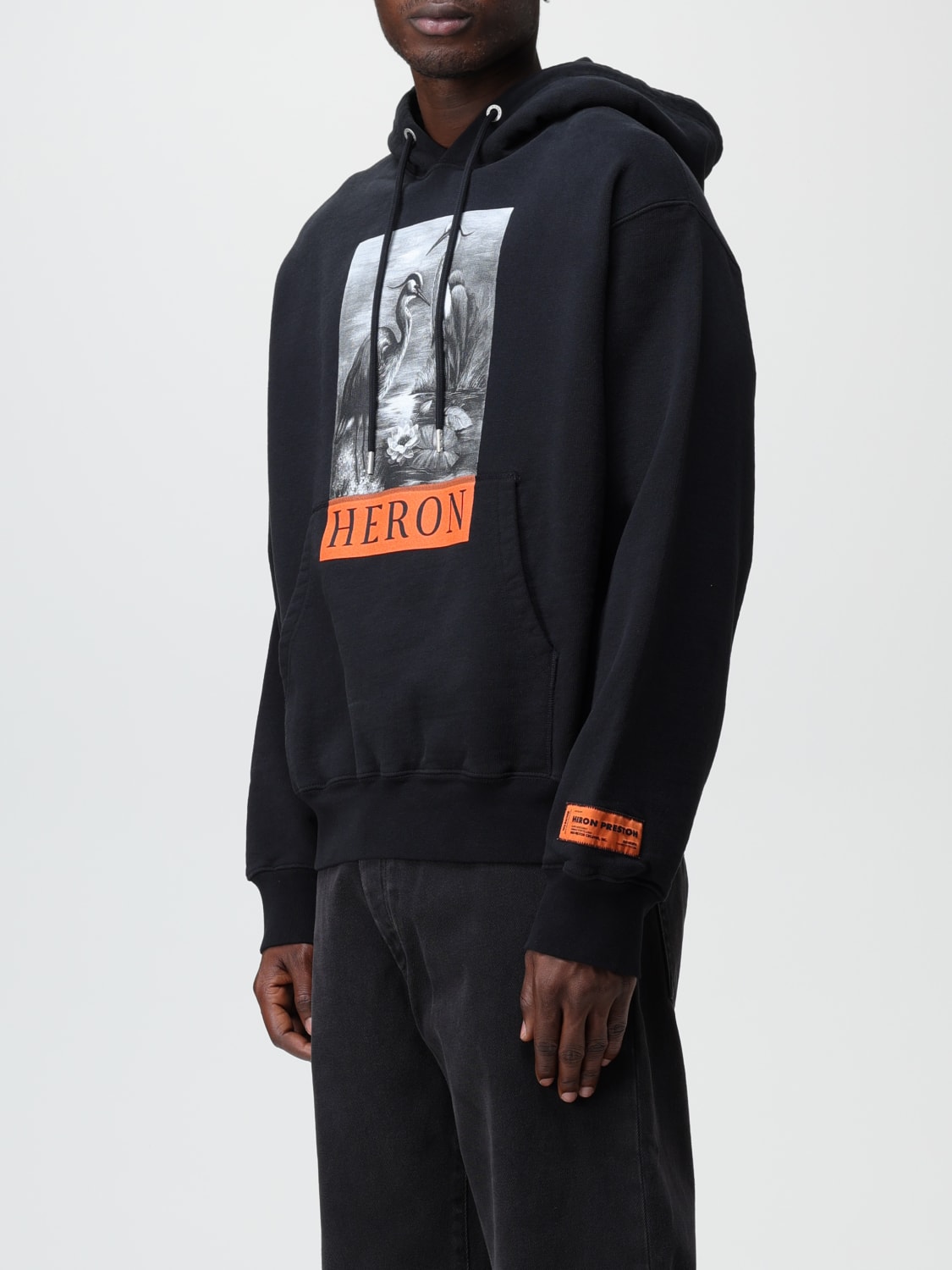 HERON PRESTON：スウェットシャツ メンズ - ブラック | GIGLIO