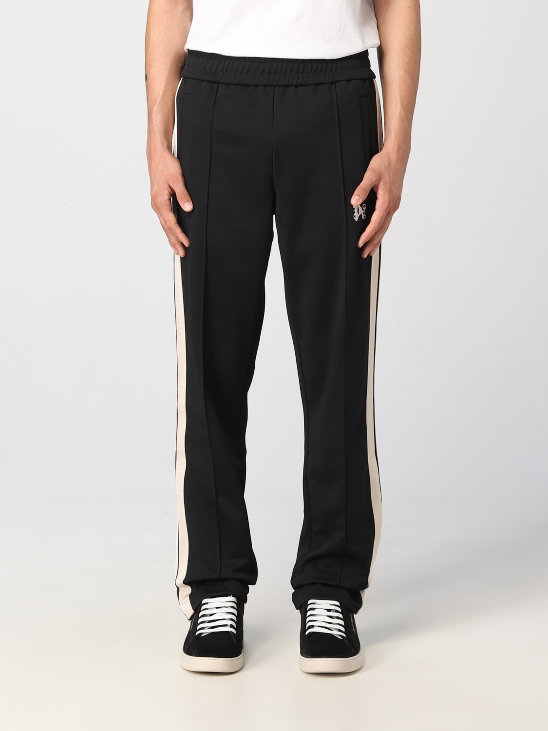 PALM ANGELS: jogger trousers in stretch technical fabric - Black | Palm ...