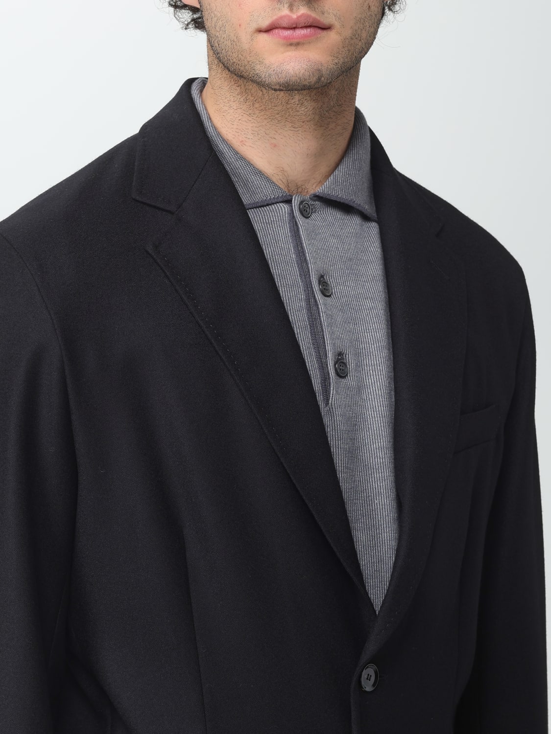 BRIONI: blazer for man - Black | Brioni blazer SGPH0LOAA0C online at ...