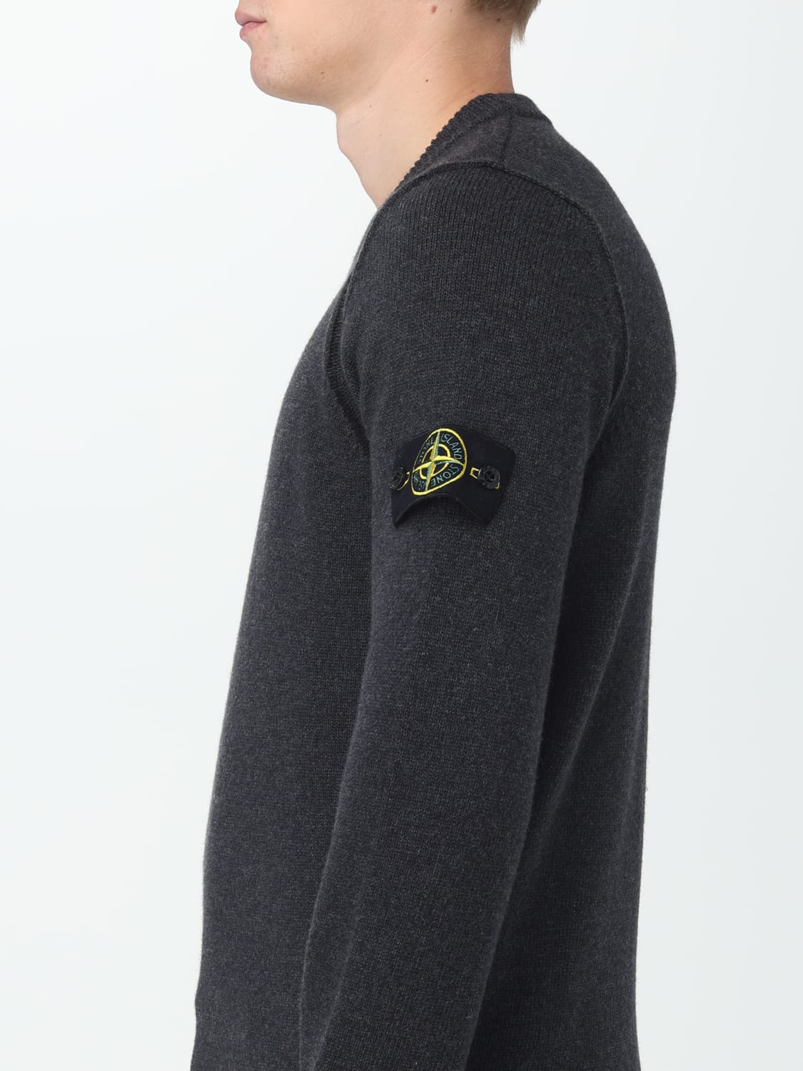 STONE ISLAND: sweater for man - Charcoal  Stone Island sweater 508A3  online at