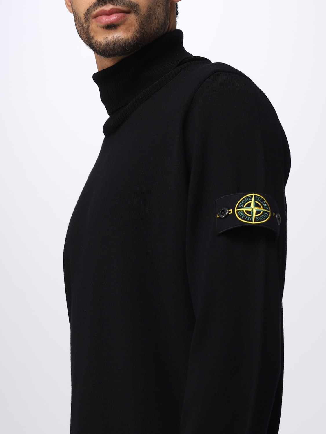STONE ISLAND: sweater for man - Black  Stone Island sweater 525C4 online  at