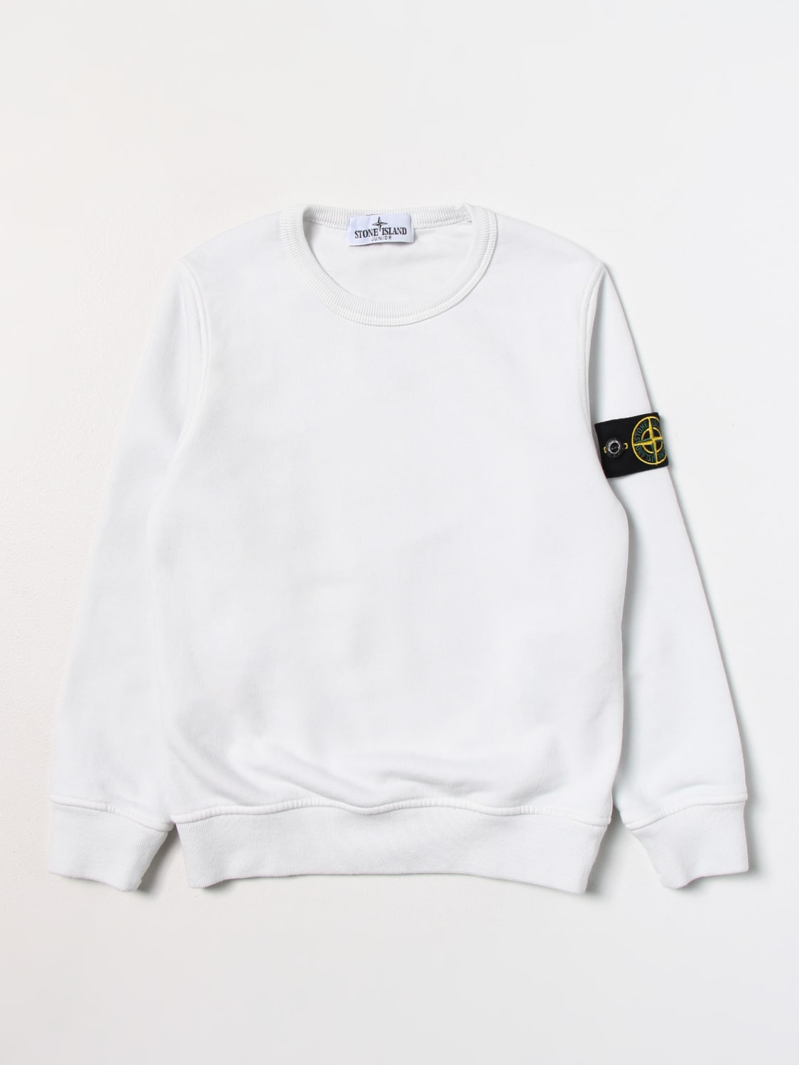 STONE ISLAND JUNIOR Pull gar on Ivoir Pull Stone Island