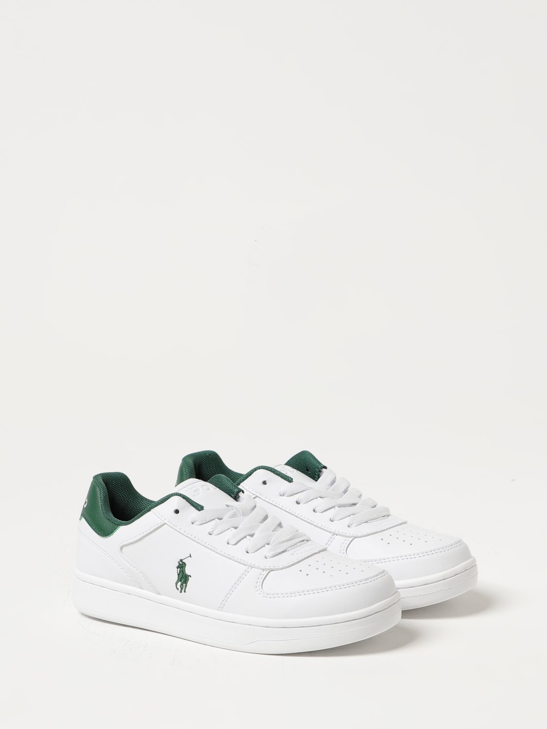 POLO RALPH LAUREN Baskets gar on Blanc Baskets Polo Ralph