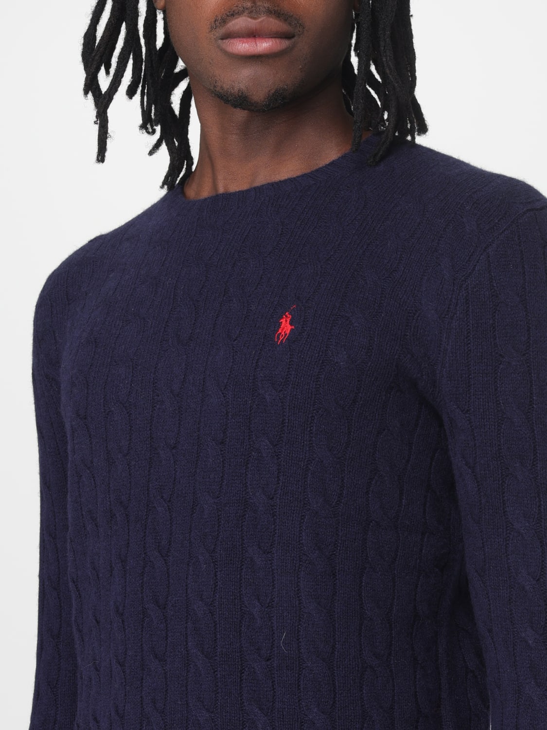 POLO RALPH LAUREN: sweater for man - Navy | Polo Ralph Lauren sweater ...