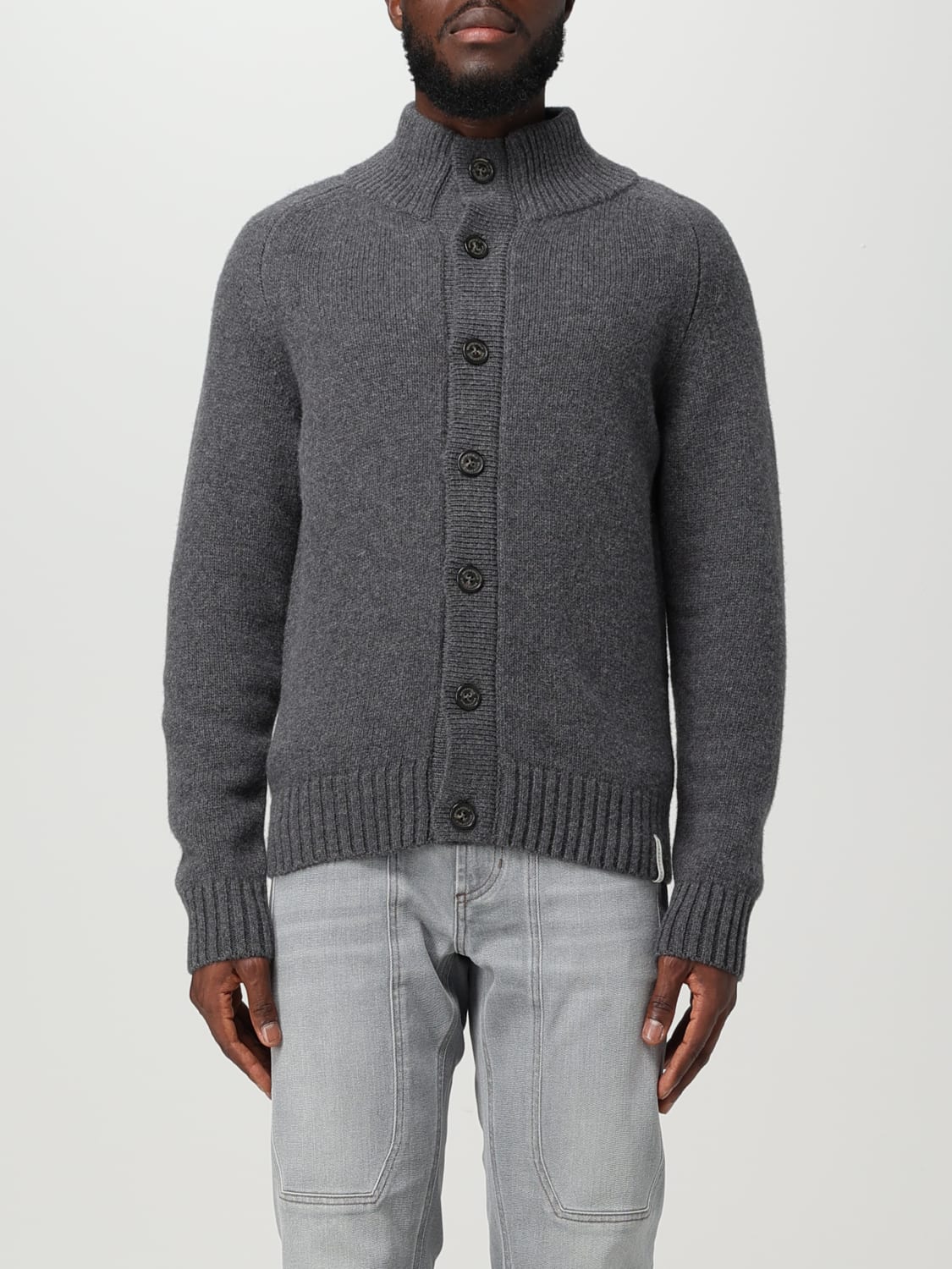 BROOKSFIELD: sweater for man - Grey | Brooksfield sweater 203IK001
