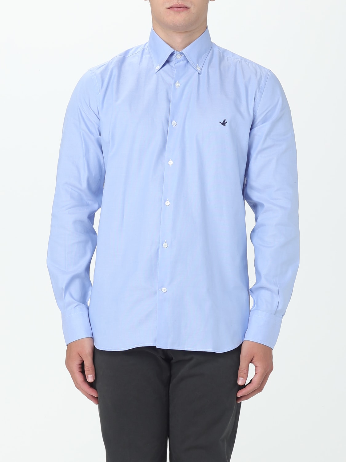 BROOKSFIELD Camisa para hombre Azul Claro Camisa Brooksfield