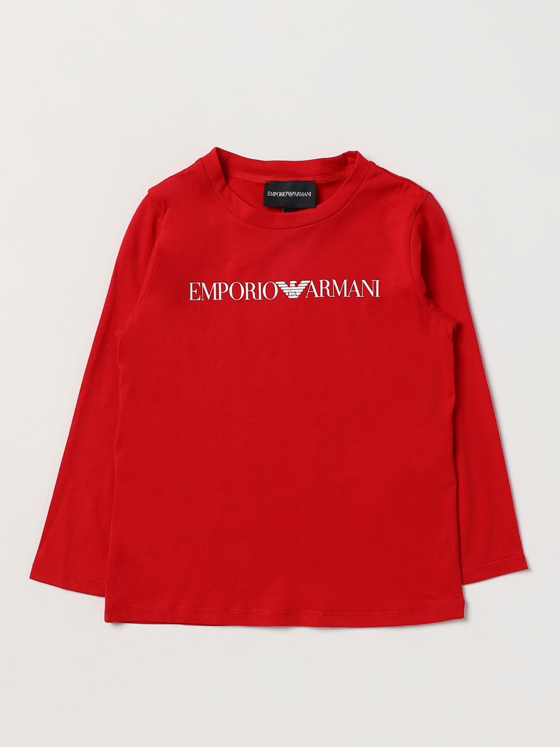 EMPORIO ARMANI KIDS：Tシャツ 男の子 - レッド | GIGLIO.COM ...